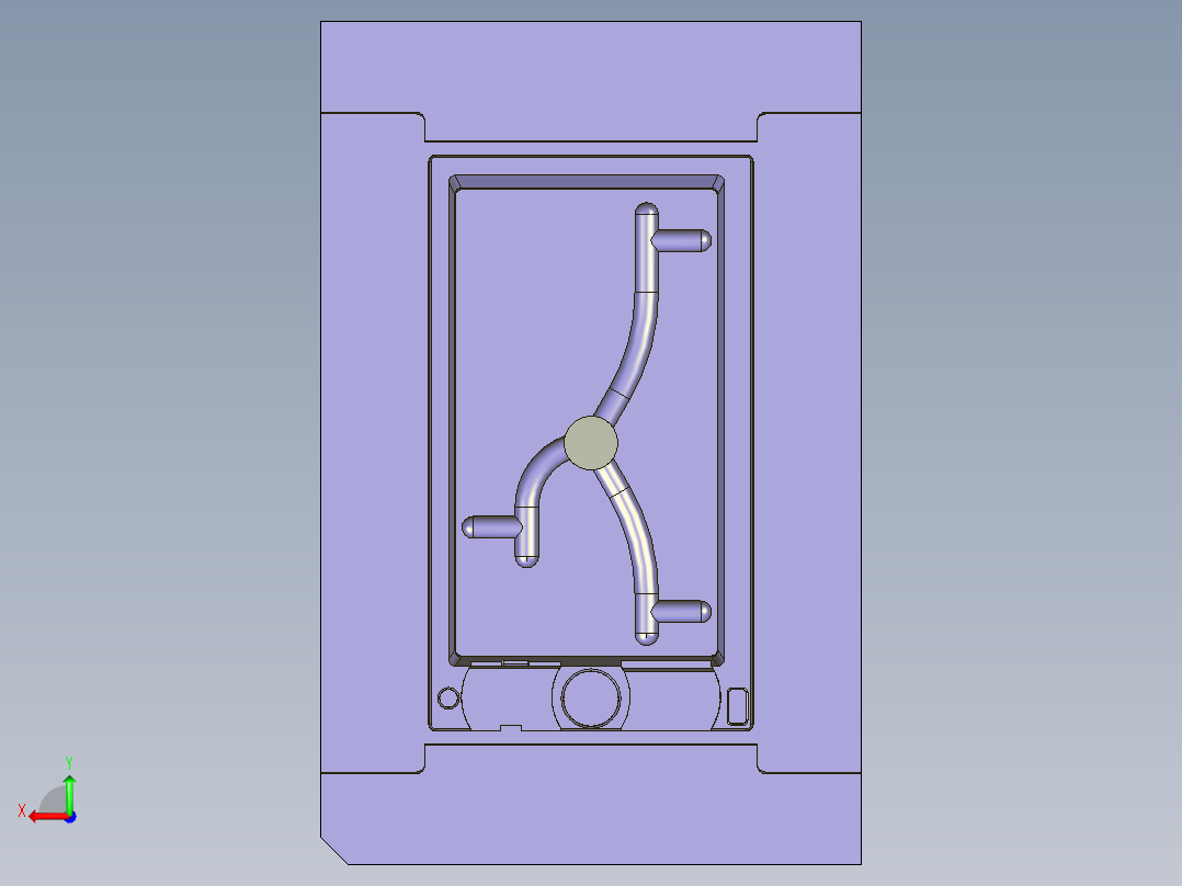 前模仁加工UG程序编程刀路后视图