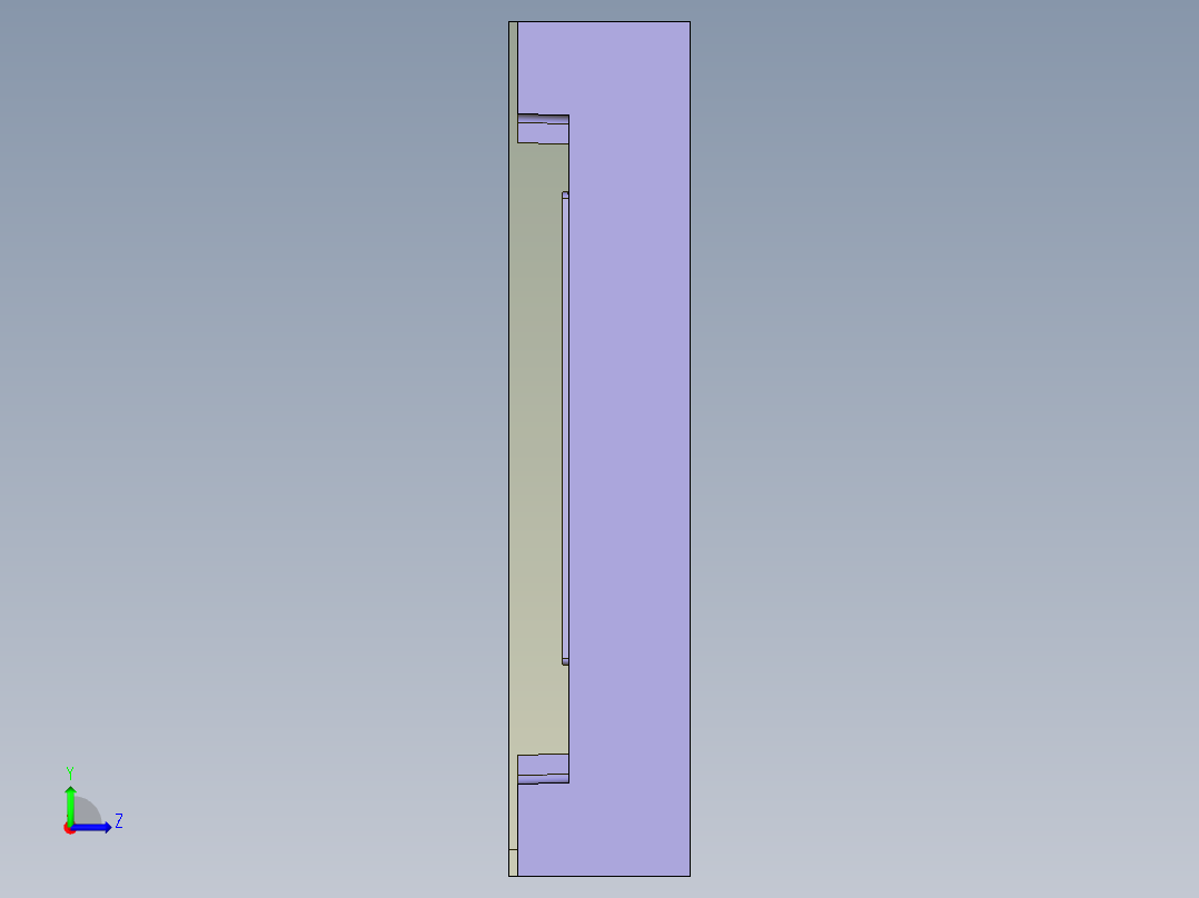 前模仁加工UG程序编程刀路左视图