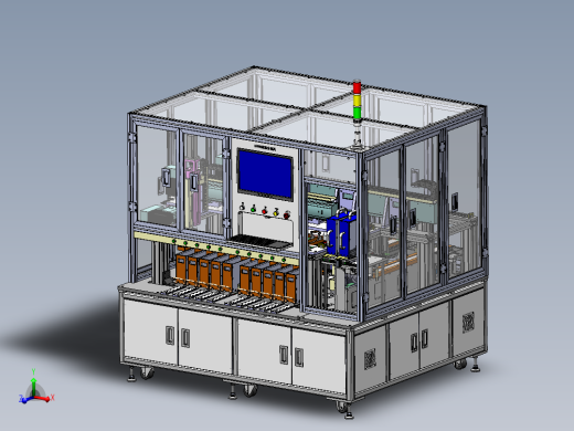 18650电芯高速分选机带收料盒sw12可编辑