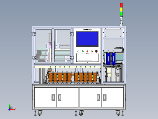 18650电芯高速分选机带收料盒sw12可编辑前视缩略图
