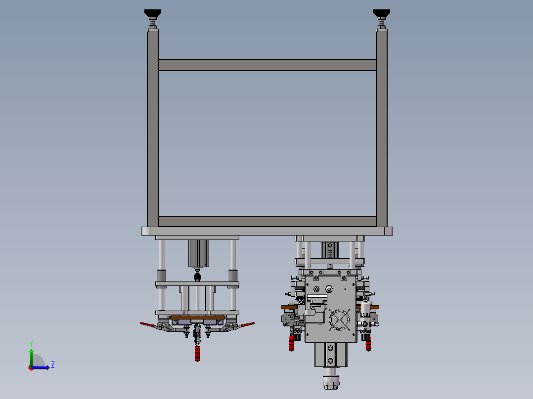 新能源锂电池极耳转接片焊接设备sw21可编辑左视图