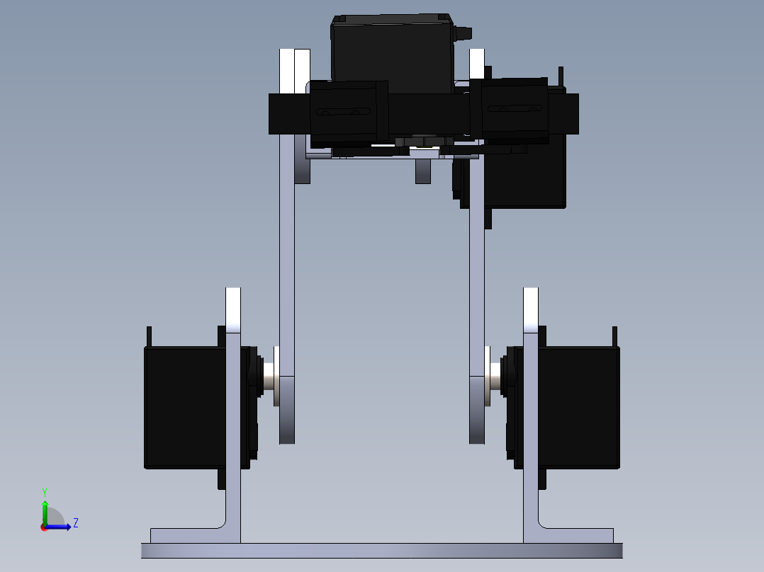 3自由度机械臂左视图