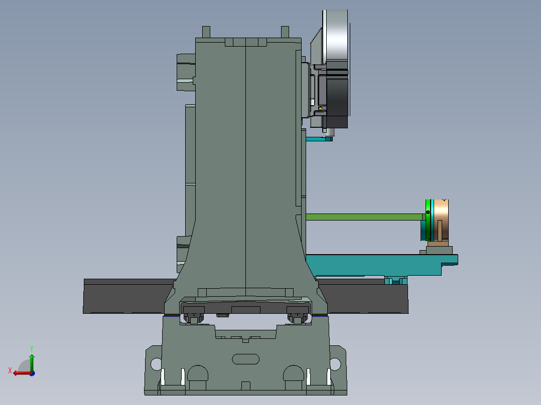 vt五轴立式机床后视图