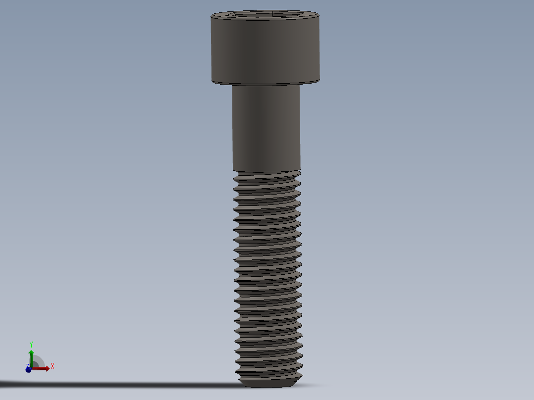 Screw_DIN_912_M10x45_A2.SLDPRT公制内六角螺钉主视图