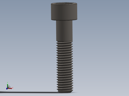 Screw_DIN_912_M10x45_A2.SLDPRT公制内六角螺钉