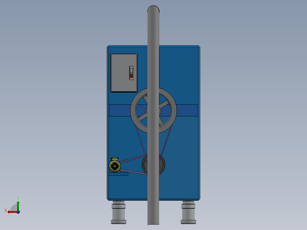 洗衣烘干机后视图