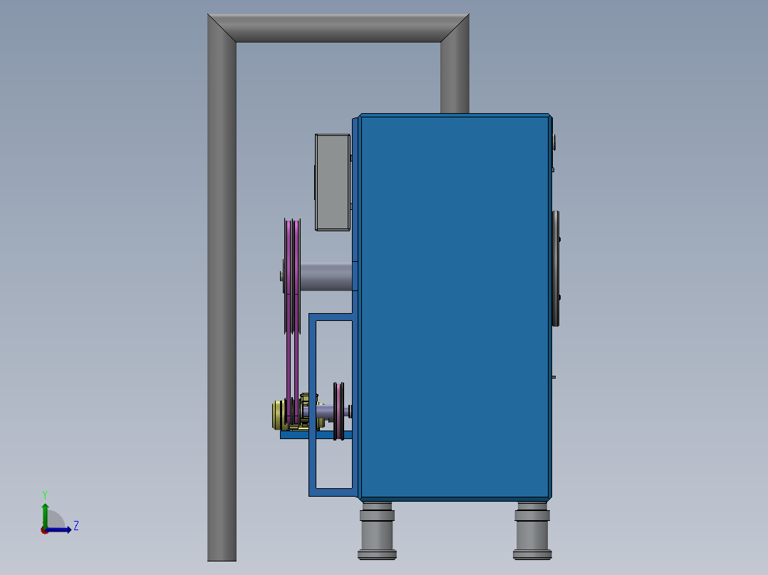 洗衣烘干机左视图