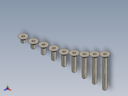 M3.5系列沉头内六角螺钉