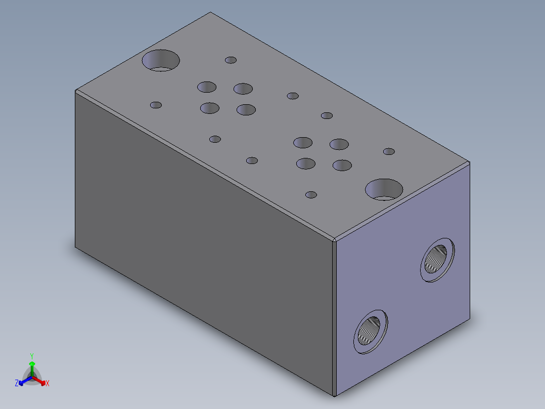 YUKEN EUROPE LTD-2 STATION液压元件正等轴测图