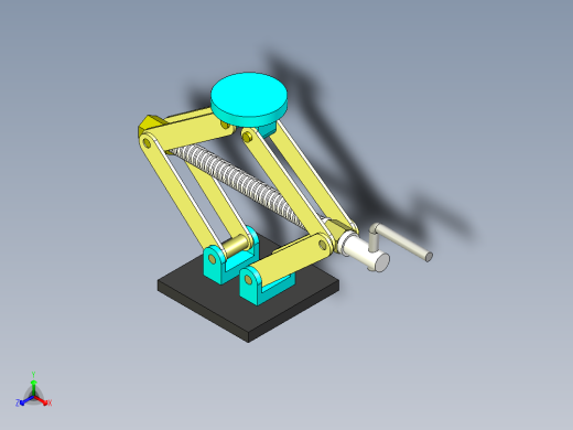 手摇千斤顶模型