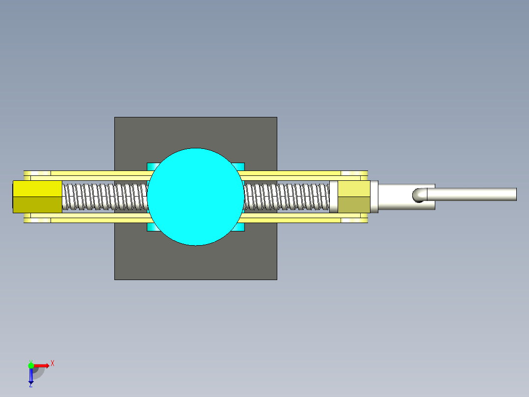 手摇千斤顶模型俯视图