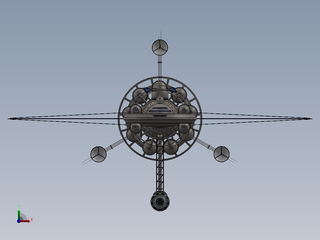 宇宙飞船(51)前视图