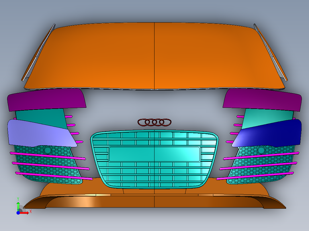 B2004309-奥迪R8前视图