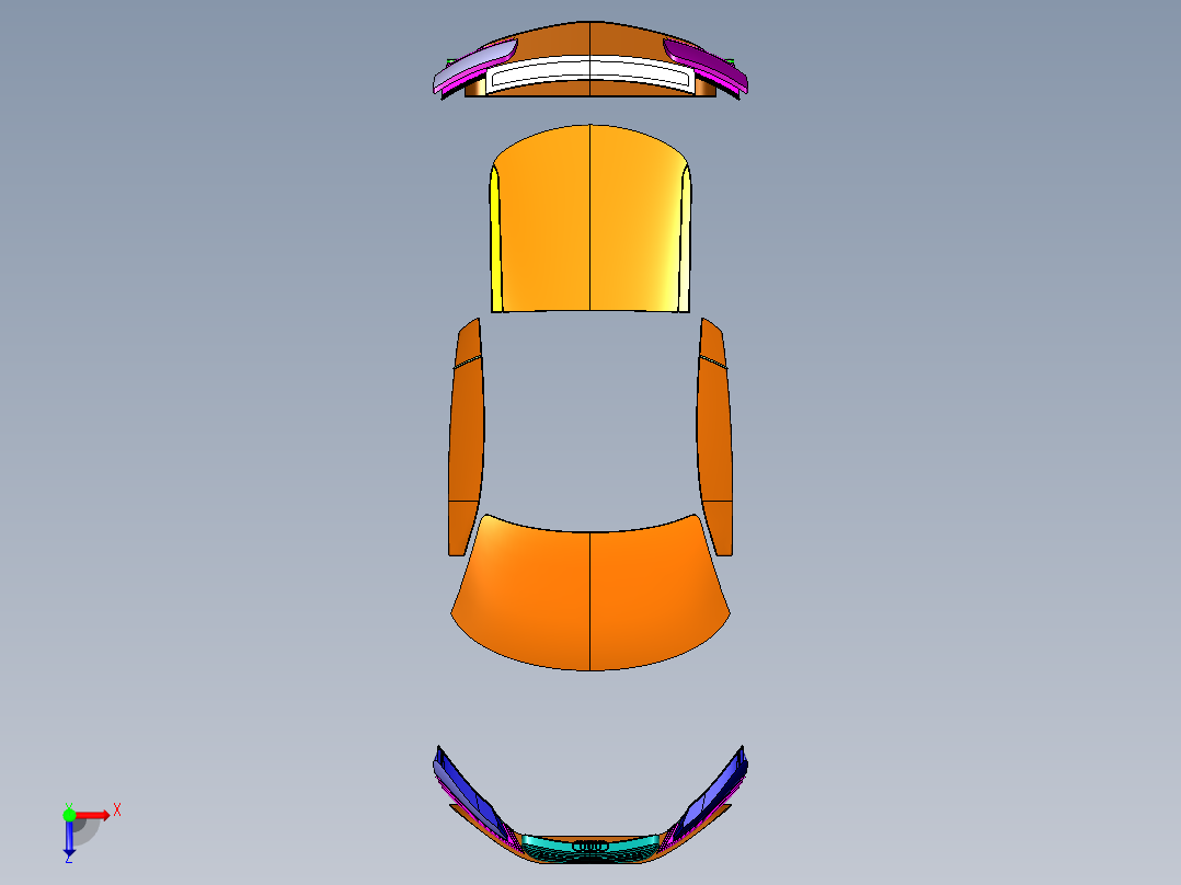 B2004309-奥迪R8俯视图