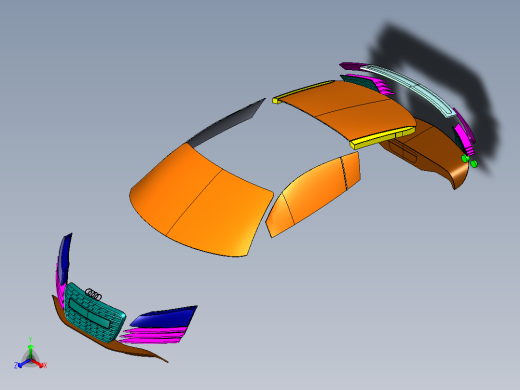 B2004309-奥迪R8正等轴测缩略图