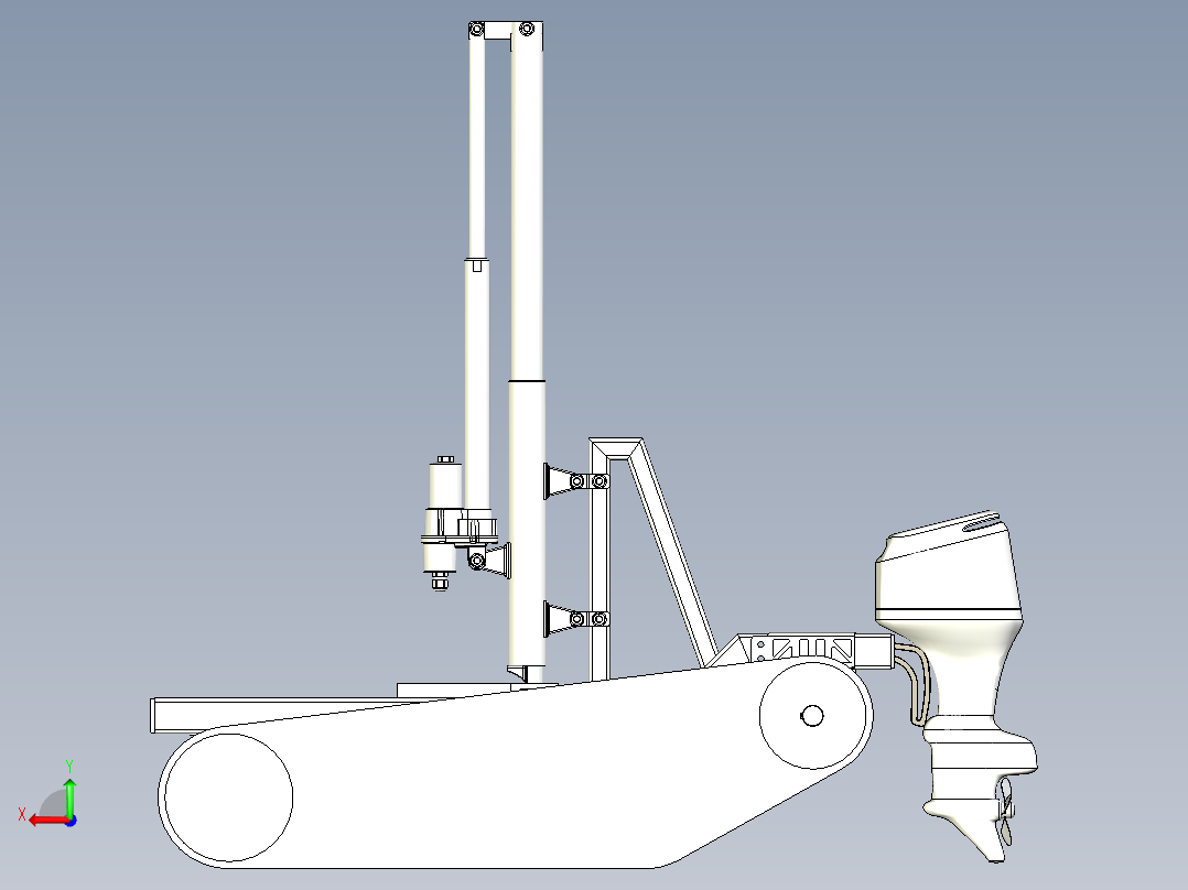 重金属采样器后视图