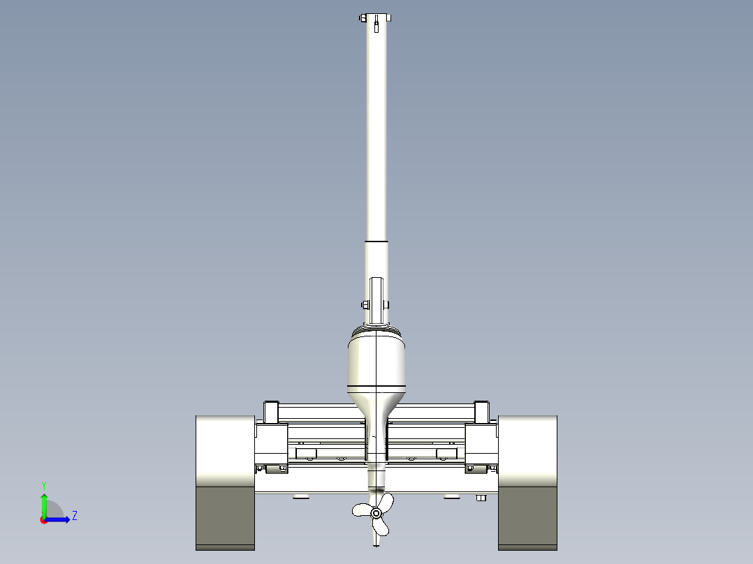 重金属采样器左视图