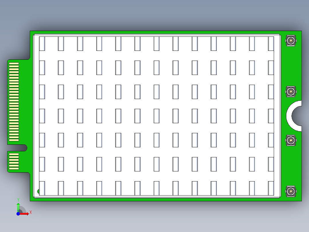 M.2 5G 调制解调器带散热器前视图