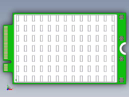 M.2 5G 调制解调器带散热器前视缩略图