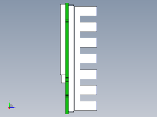 M.2 5G 调制解调器带散热器左视缩略图