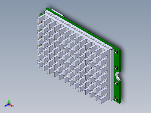 M.2 5G 调制解调器带散热器正等轴测缩略图