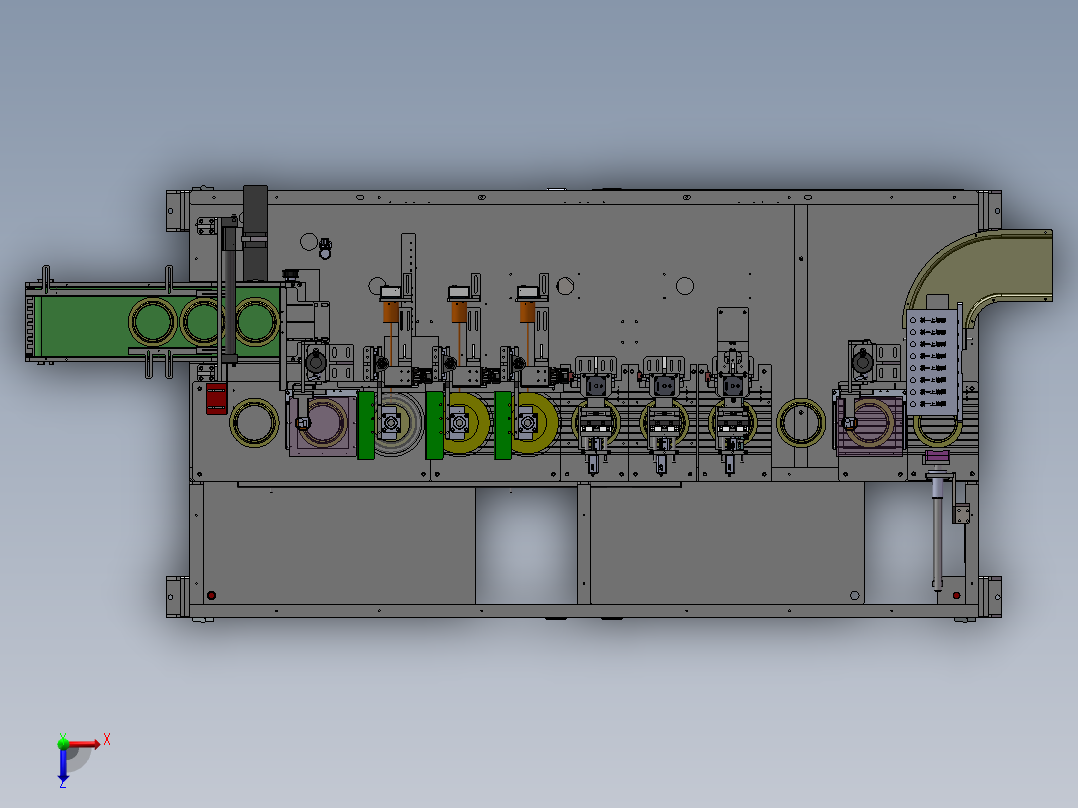 LXYC-BOSS套圈外观影像检测设备俯视图