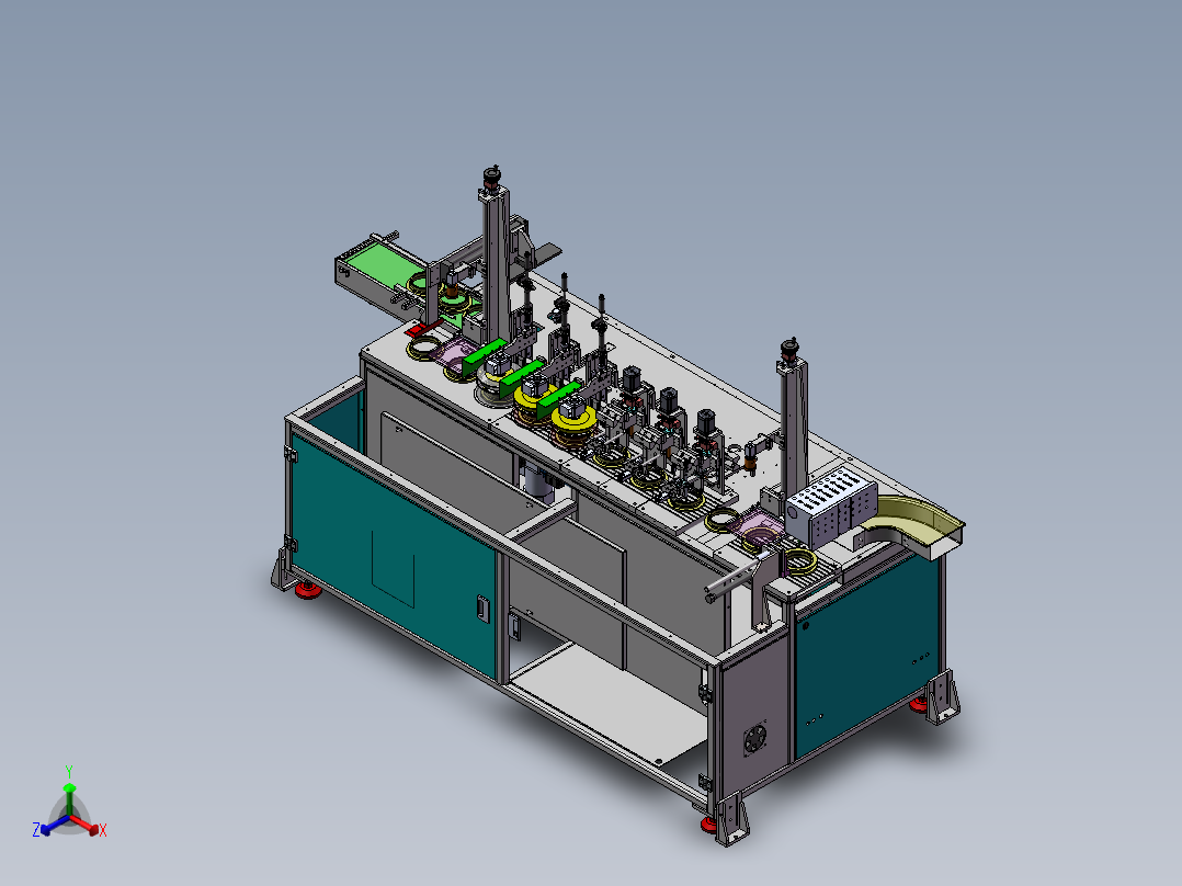 LXYC-BOSS套圈外观影像检测设备正等轴测图