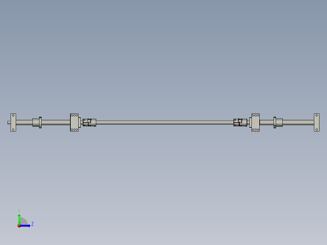 HX2115-02-03-00左右对中传动装置左视图