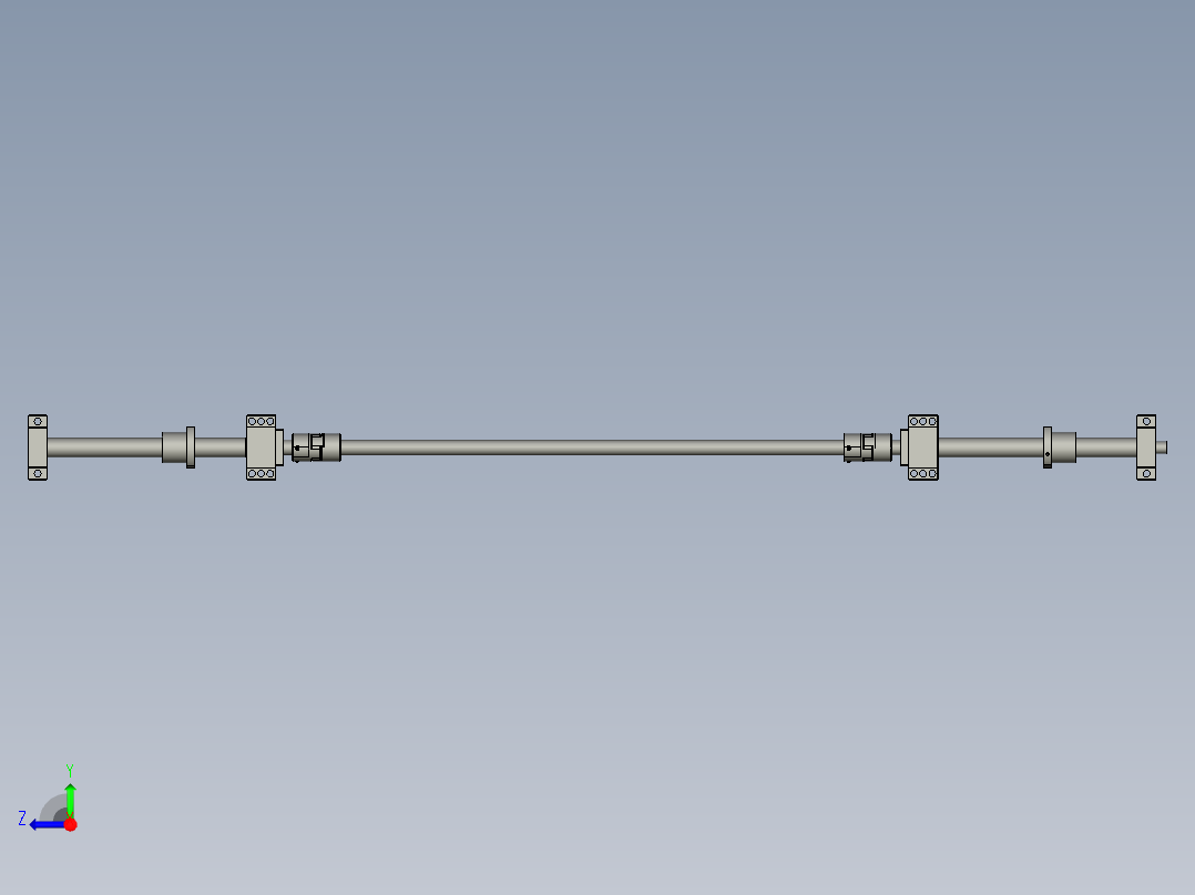 HX2115-02-03-00左右对中传动装置右视图