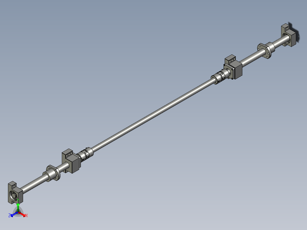 HX2115-02-03-00左右对中传动装置正等轴测图