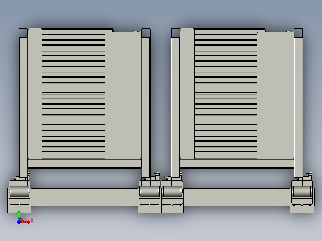 HT自动自动封头板物料车组件TREWQ前视图