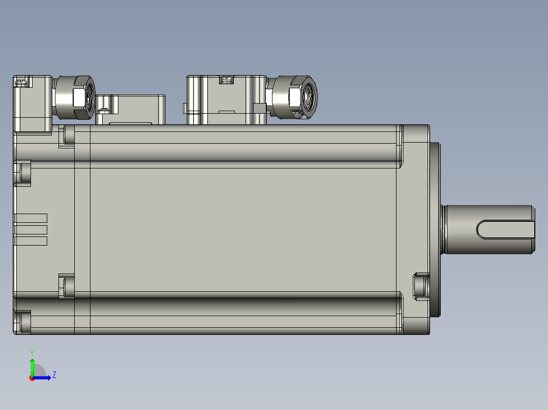 伺服电机MS1H4-40B30CB-(X)334R左视图