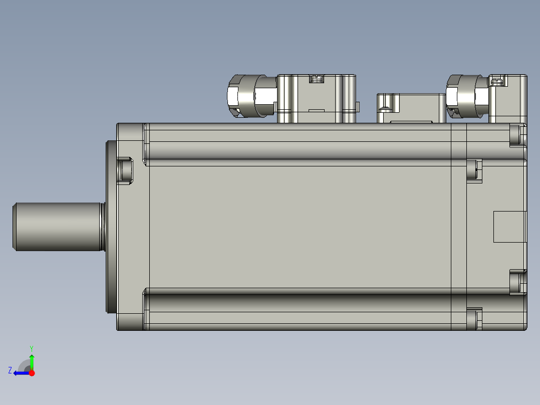 伺服电机MS1H4-40B30CB-(X)334R右视图