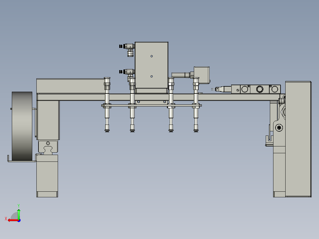 空Tray移载模组后视图