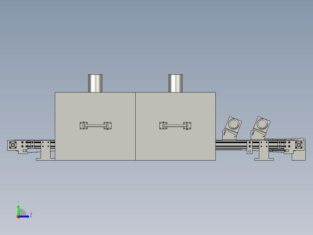 扬声器自动加工生产线设计-JA1308-HD-060116高温输送带-V1左视图