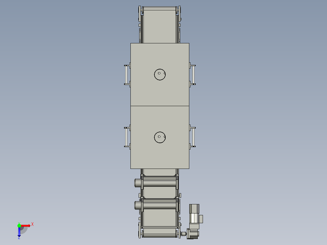 扬声器自动加工生产线设计-JA1308-HD-060116高温输送带-V1俯视图