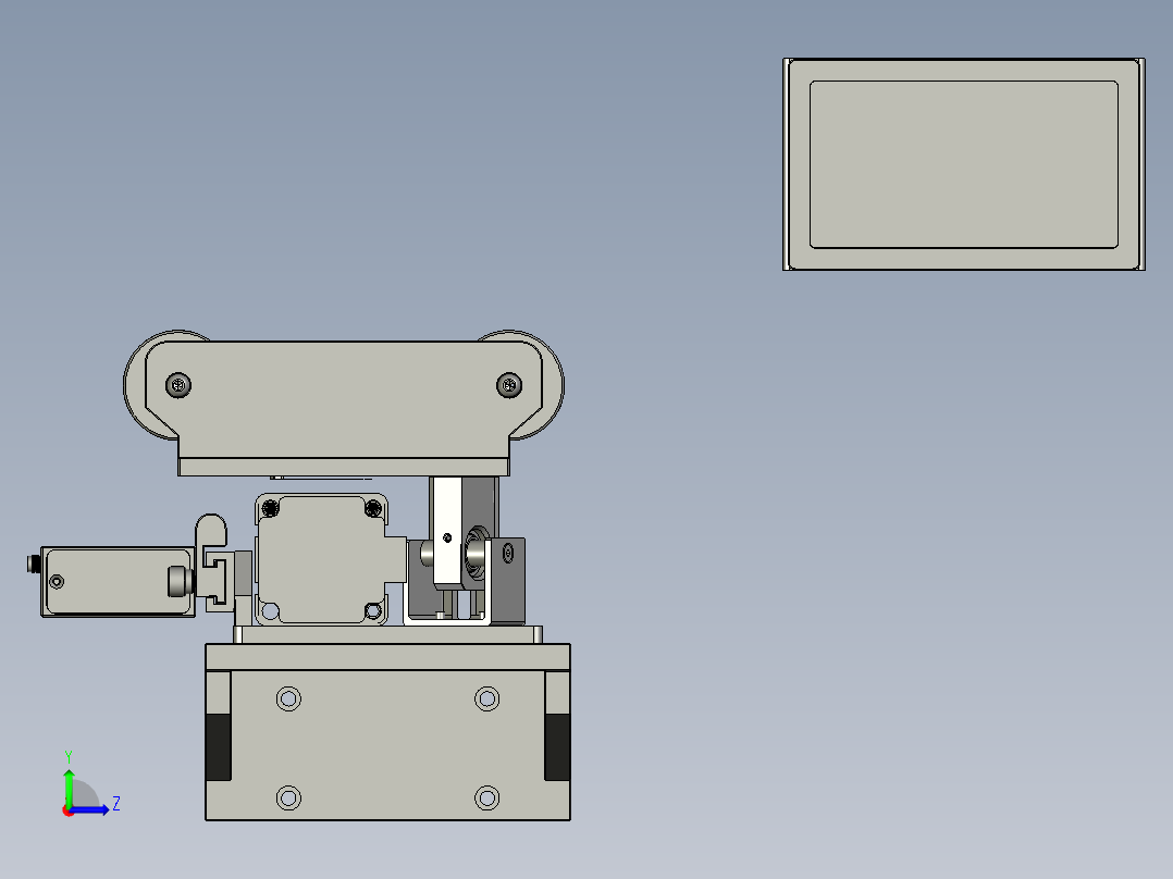 NM16076-01-01-04纠偏机构左视图