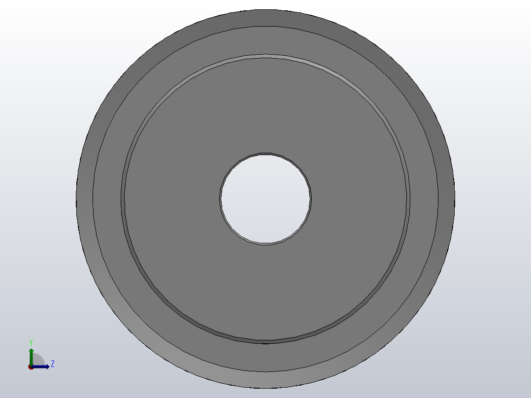 小凸缘型梯形齿同步带轮AT5型_SAT5DC-30-10-dc12-A左视图