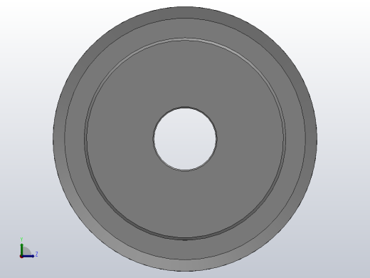 小凸缘型梯形齿同步带轮AT5型_SAT5DC-30-10-dc12-A左视缩略图