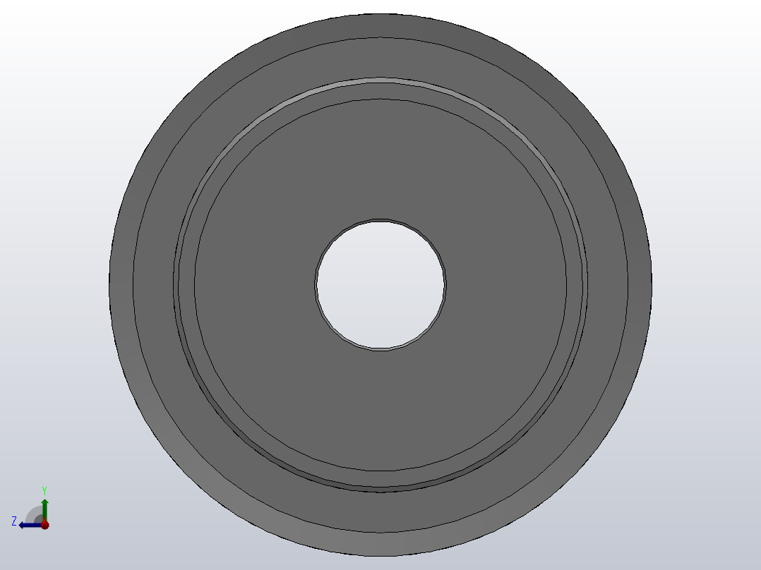 小凸缘型梯形齿同步带轮AT5型_SAT5DC-30-10-dc12-A右视图