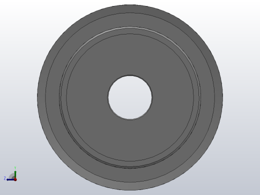 小凸缘型梯形齿同步带轮AT5型_SAT5DC-30-10-dc12-A右视缩略图
