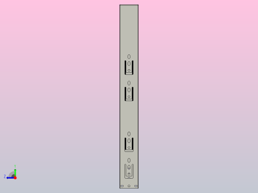 抽屉轨道模型右视缩略图