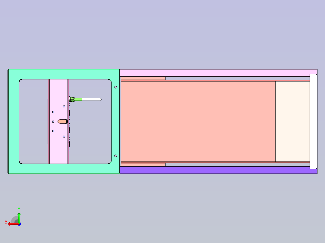 自动成型机载具后视图