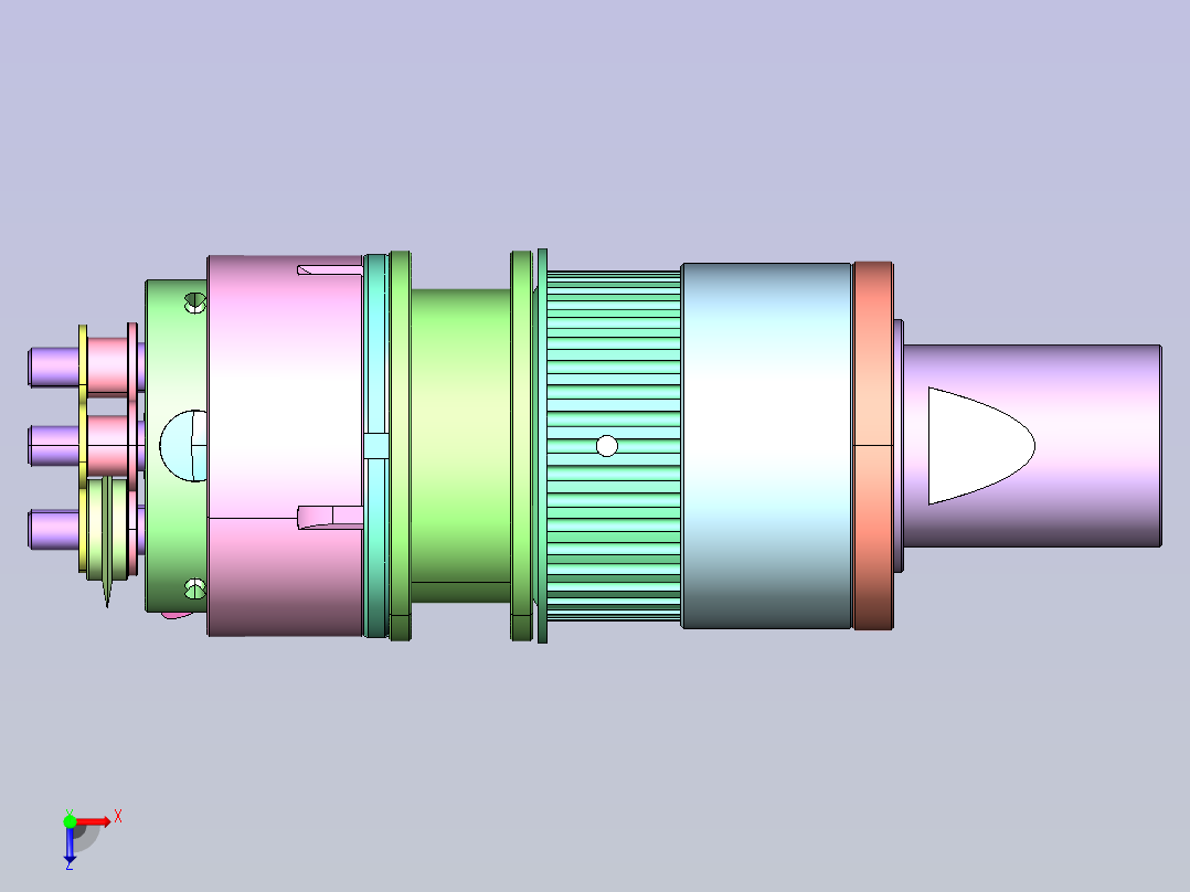 电机切割单元俯视图