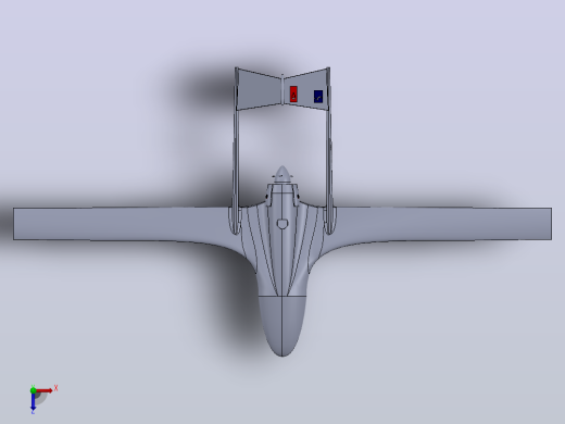 bayraktar tb-2 无人机 SolidWorks stp飞机俯视缩略图