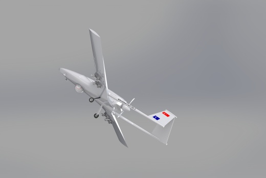 bayraktar tb-2 无人机 SolidWorks stp飞机缩略图