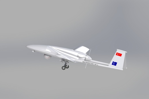 bayraktar tb-2 无人机 SolidWorks stp飞机缩略图