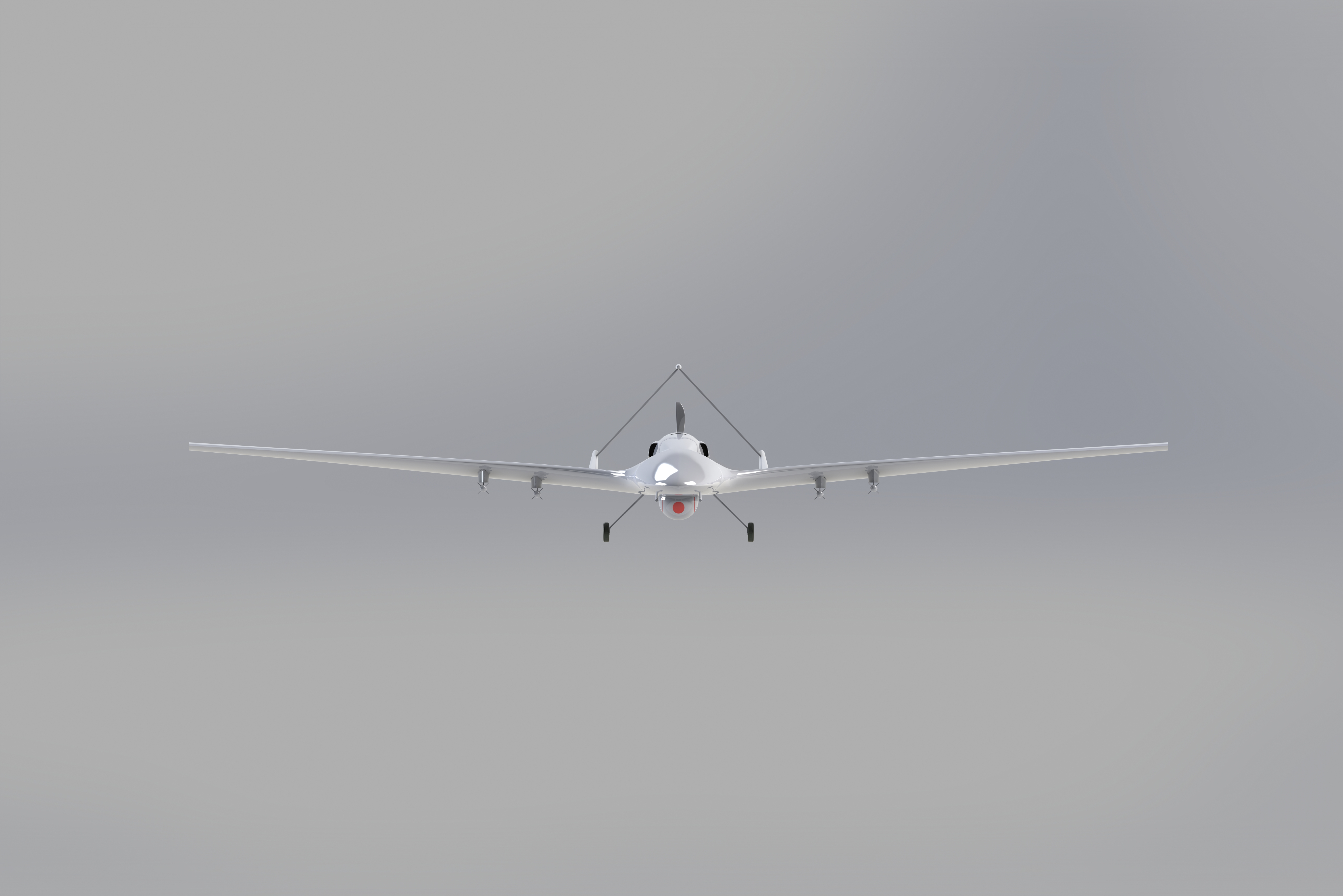 bayraktar tb-2 无人机 SolidWorks stp飞机