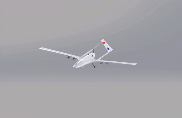 bayraktar tb-2 无人机 SolidWorks stp飞机