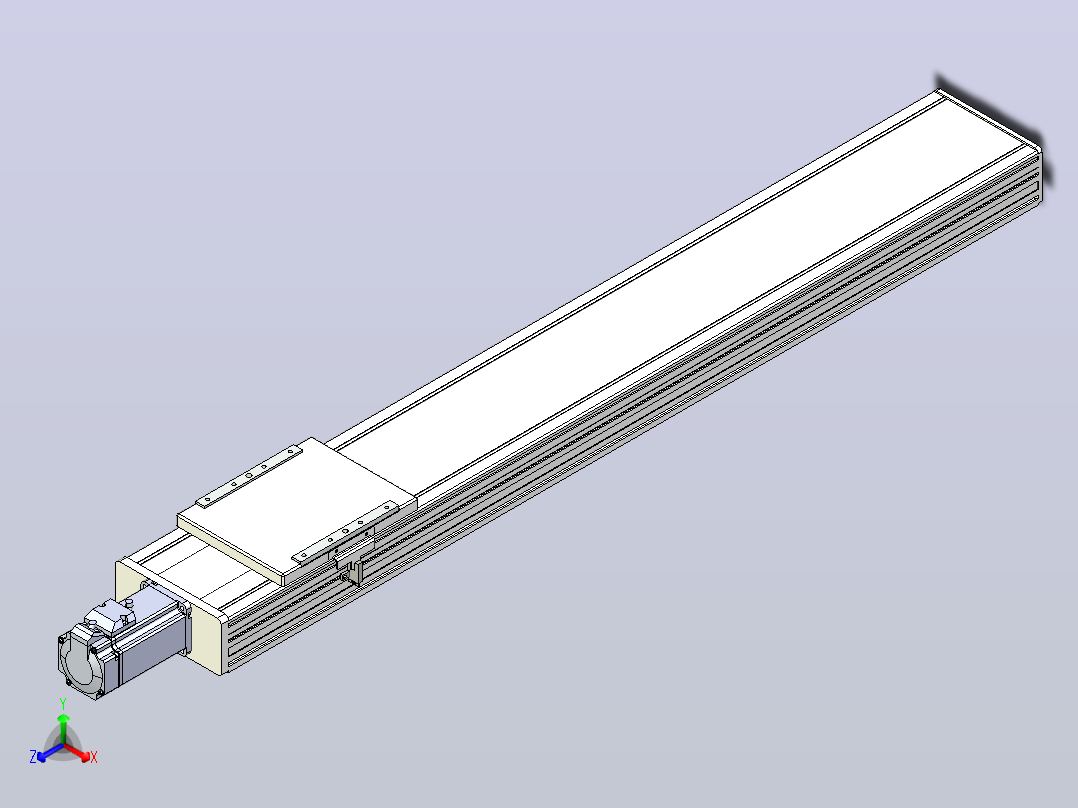 滚珠丝杠直线轴带导轨全封闭TPA-HCR-140D-2010C-L800-M-C-P40-N3主视图